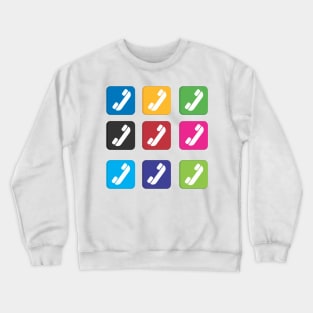 colorful phone Crewneck Sweatshirt